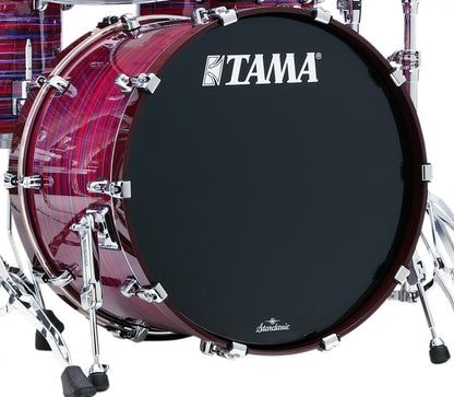 TAMA Starclassic Walnut/Birch Lacquer Bass Drum 22" x 16" - Lacquer Phantasm Oyster/Chrom HW/mit Tom Halter