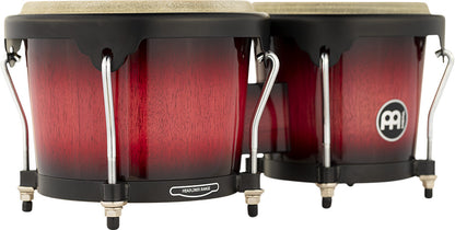 MEINL Percussion Headliner Series Wood Bongo 6 3/4" Macho & 8" Hembra - Wine Red Burst