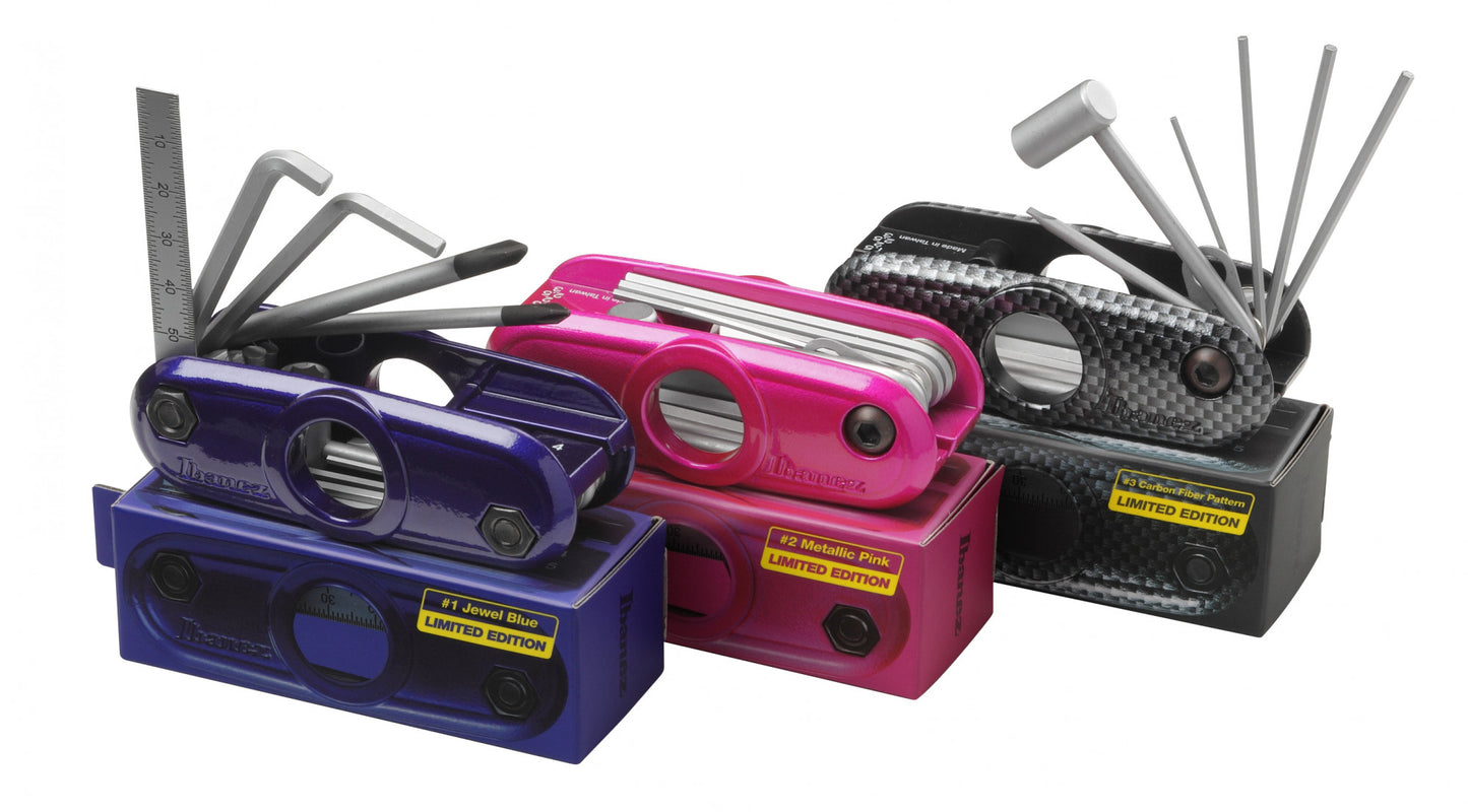 IBANEZ Multi-Tool - 11 Werkzeuge in Einem - Metallic Pink - Limited Edition