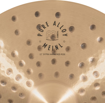 MEINL Cymbals Pure Alloy Extra Hammered Ride - 22"