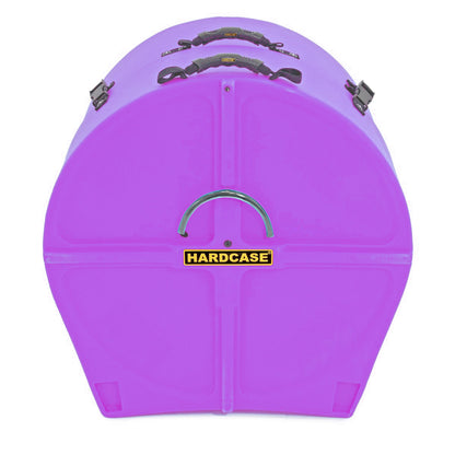 HARDCASE Bass Drum Case mit Rollen 24" (14" - 20") - Purple / komplett gepolstert