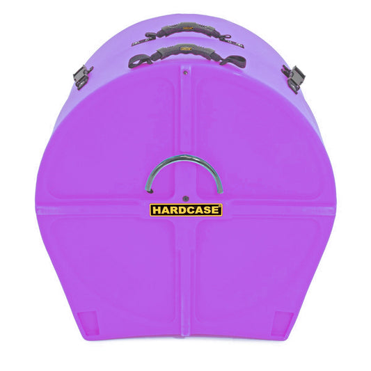 HARDCASE Bass Drum Case mit Rollen 24" (14" - 20") - Purple / komplett gepolstert
