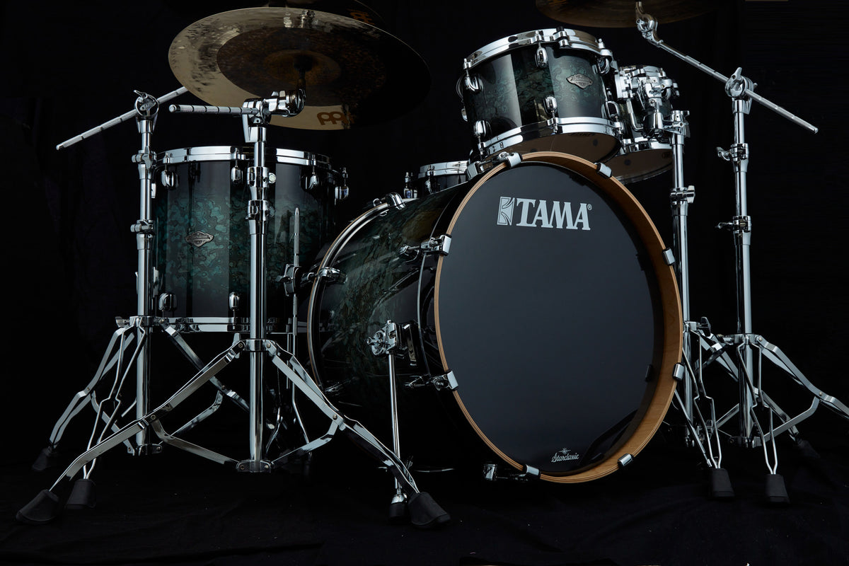 TAMA Starclassic Performer Shell Kit 5 pcs - Molten Steel Blue Burst/Chrome HW