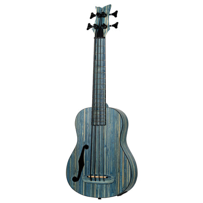 ORTEGA Bamboo Serie Short Scale Uke Bass 4 String - Solid Bamboo Stonewashed + Bag
