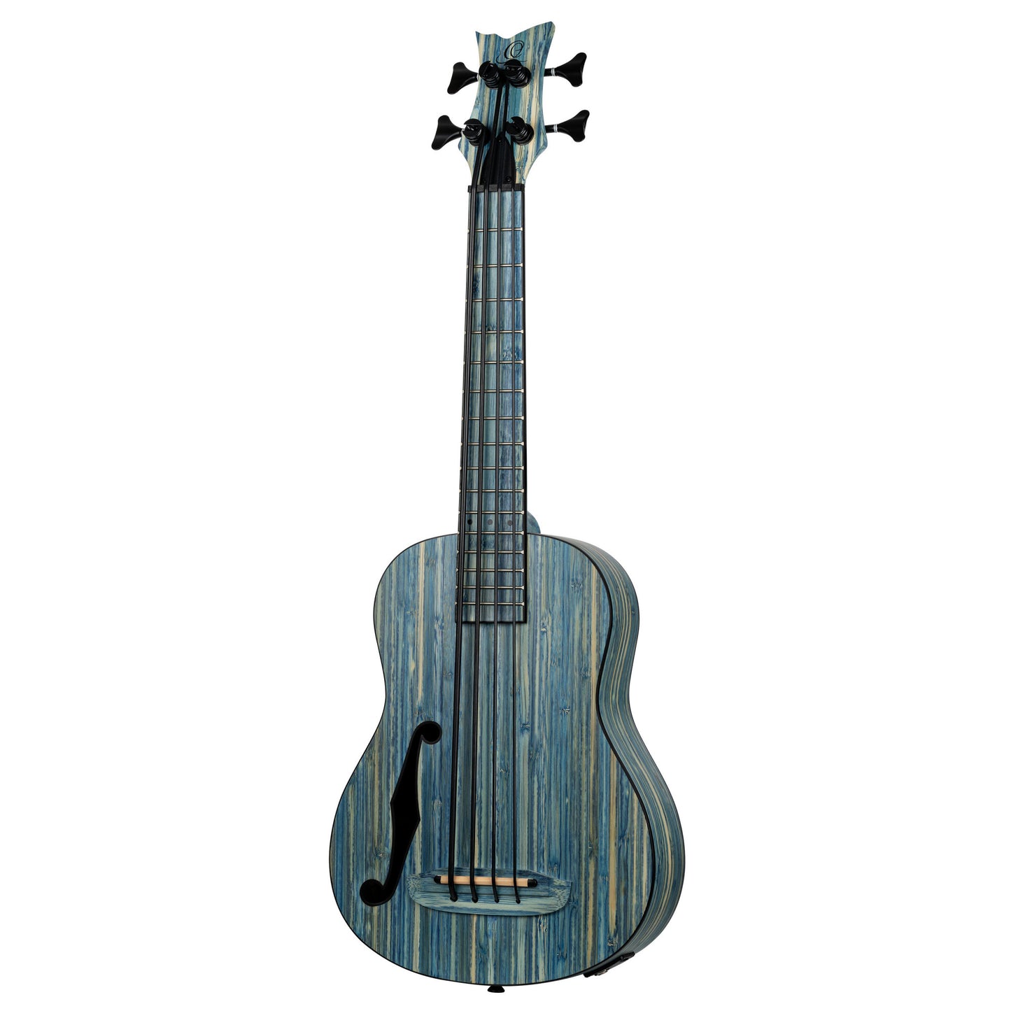 ORTEGA Bamboo Serie Short Scale Uke Bass 4 String - Solid Bamboo Stonewashed + Bag