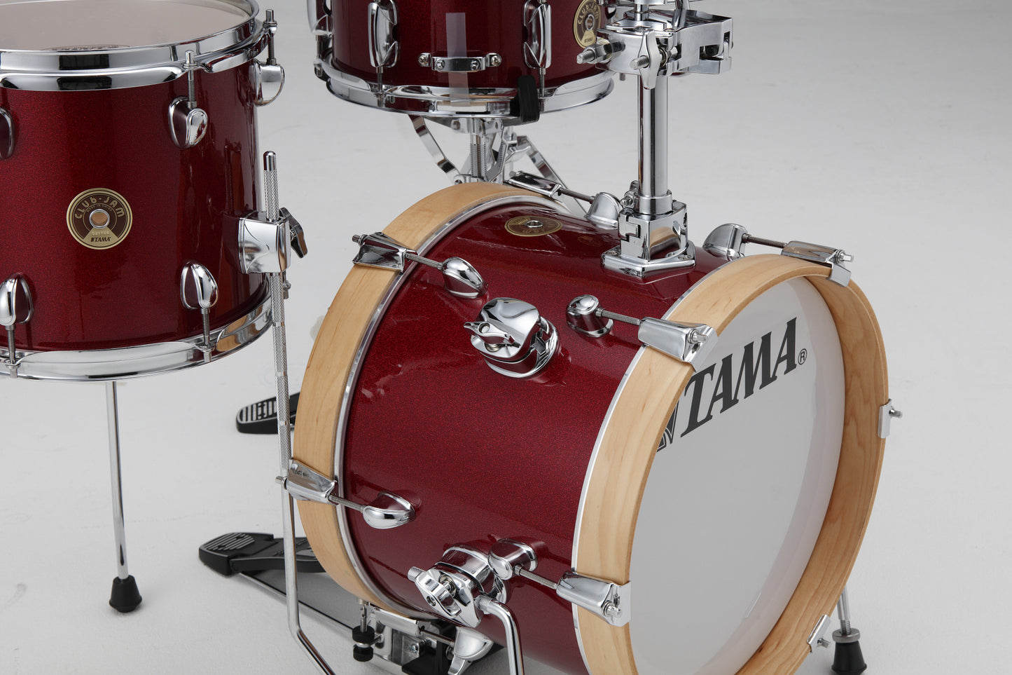 TAMA Club-Jam Flyer Ultra Compact Shell Kit 4 teilig - Candy Apple Mist/Chrom HW