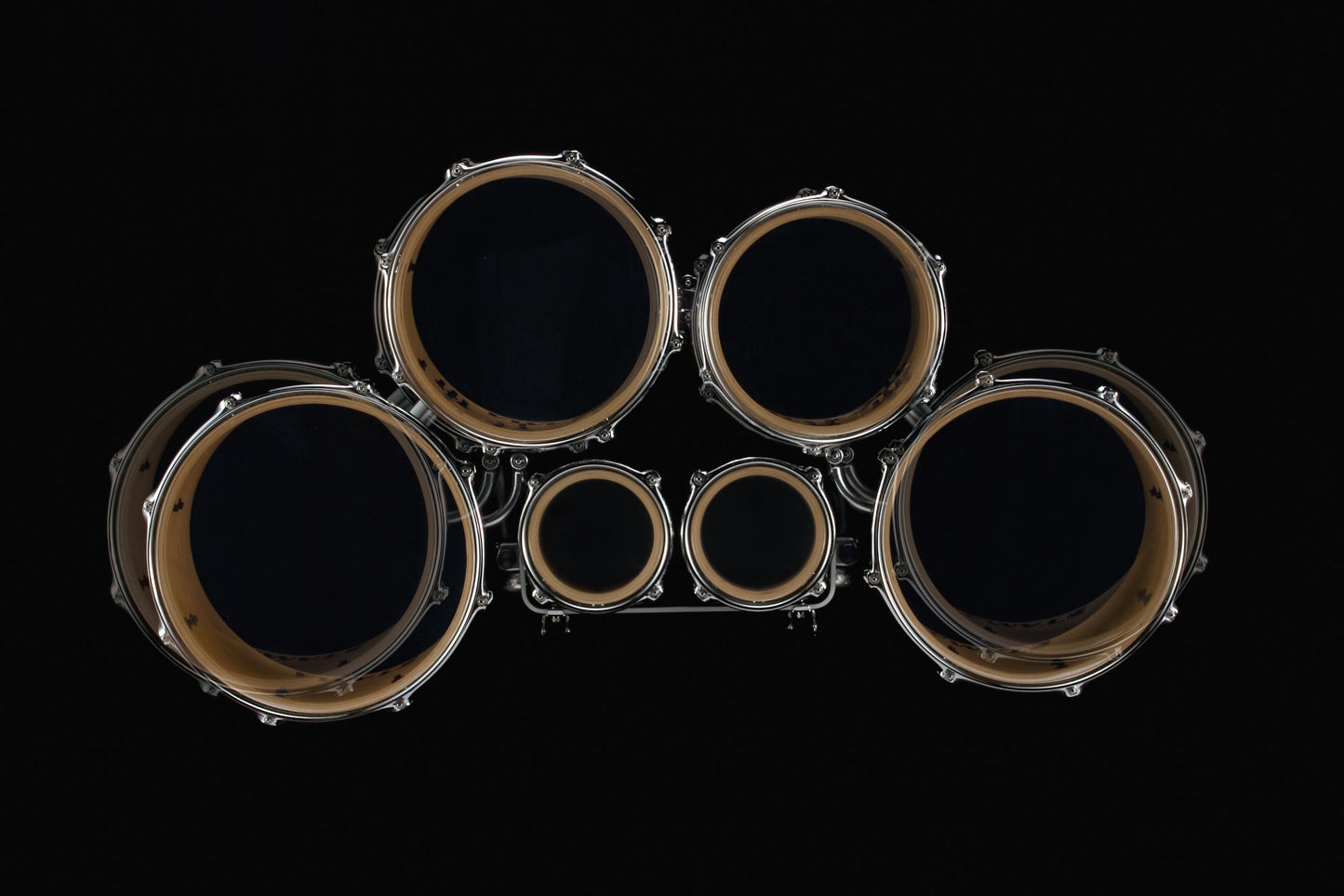 TAMA Fieldstar Rudiment Marching Tenor Drum large sextet (Corps-Depth) 6" / 8" / 10" / 12" / 13" / 14" - Molten Dark Raspberry Fade/Chrome HW