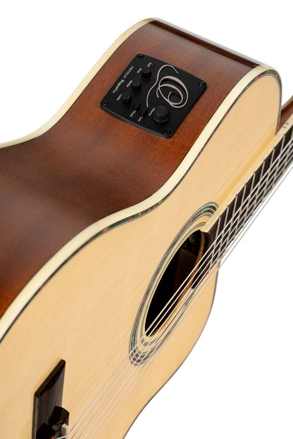 ORTEGA Family Series Pro 4/4 Classical Guitar 6 String - Solid Spruce / Mahogany Natural + Bag