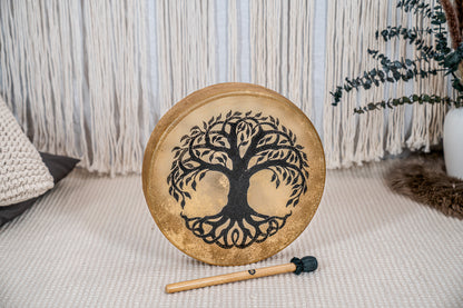 Meinl Sonic Energy Native American-Style Hoop Drum 15" - Tree of Life