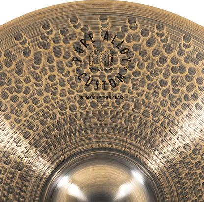 MEINL Cymbals Pure Alloy Custom Medium Thin Crash - 19"