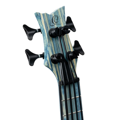 ORTEGA Bamboo Serie Short Scale Uke Bass 4 String - Solid Bamboo Stonewashed + Bag