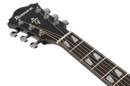 IBANEZ AE Acoustic Guitar 6-String - Transparent Black High Gloss