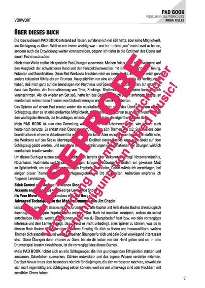 ANIKA NILLES Pad Book / Deutsche Edition - Fundamental Workouts