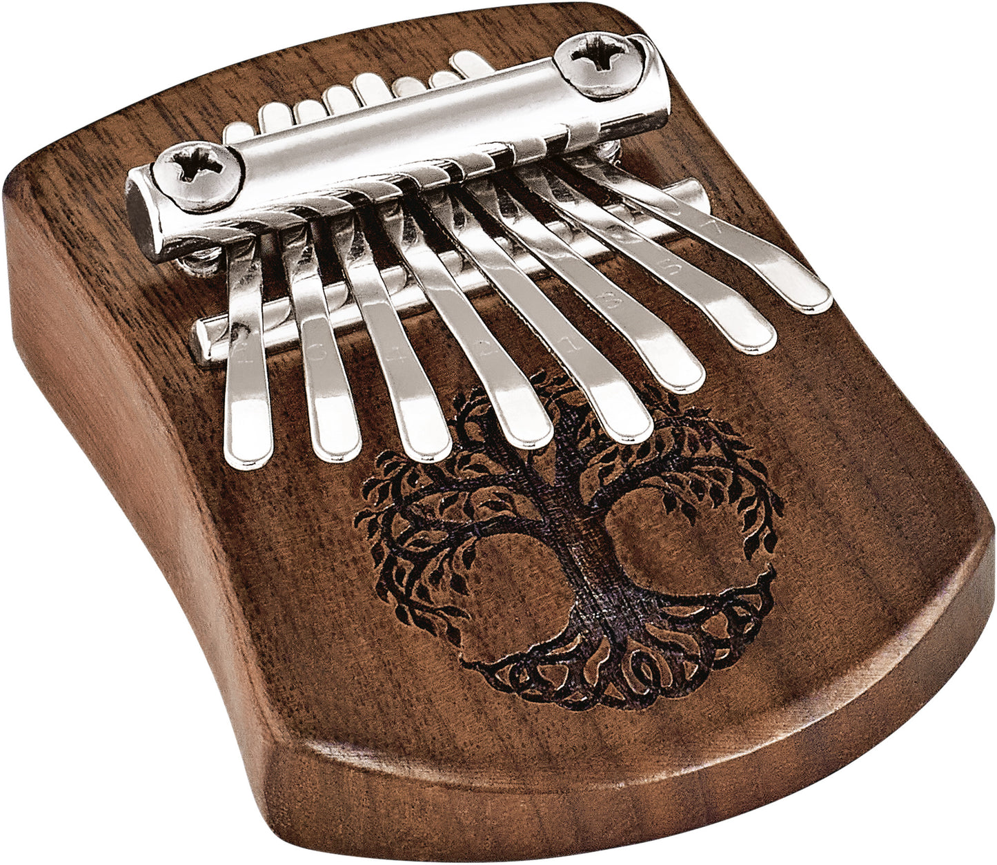 Meinl Sonic Energy Solid "Tree of Life" Mini Kalimba - 8 Töne / Schwarzes Walnussholz