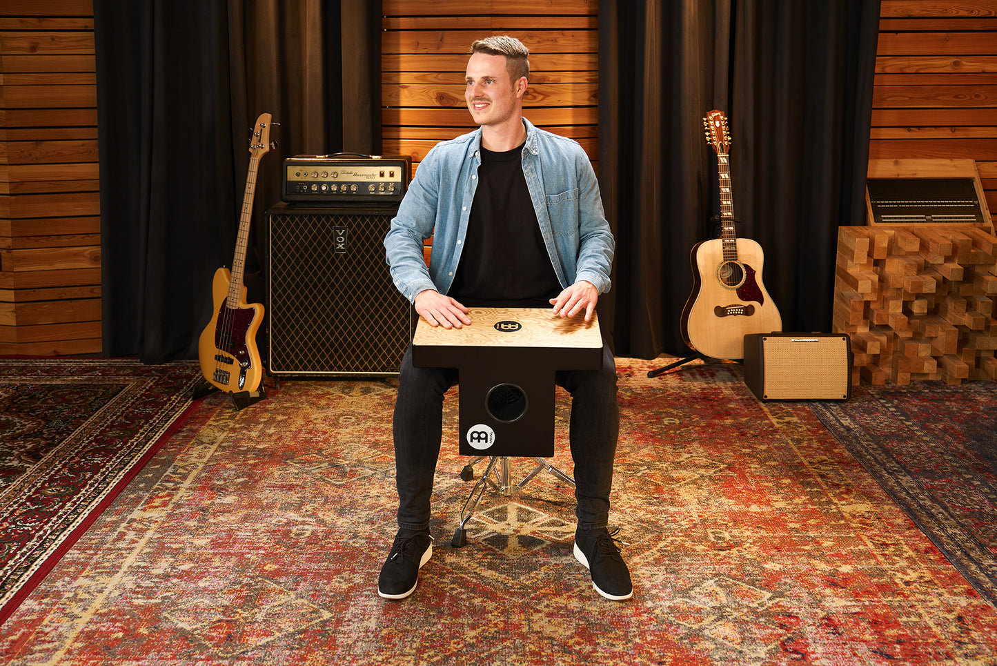MEINL Percussion Slaptop Series Slaptop Cajon - Makah Burl