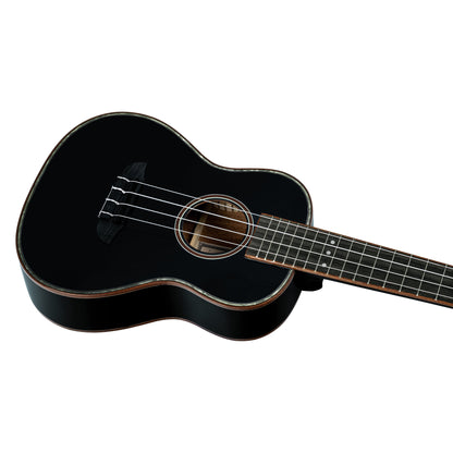 ORTEGA Onyx Serie Konzert Ukulele 4 String - Spruce / Mahogany Black + Bag