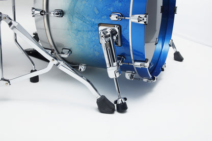 TAMA Starclassic Walnut/Birch Lacquer Shell Kit 3 teilig - Molten Blue Ice Fade/Chrom HW