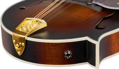 ORTEGA F-Style Serie Mandolin 8 String - Solid Spruce / Solid Flamed Antique Violin Oil + Bag
