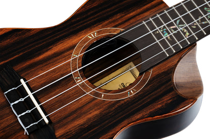 ORTEGA Elite Serie Konzert Ukulele 4 String - Solid Ebony Natural + Bag