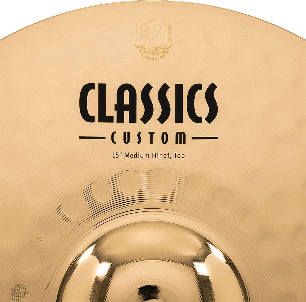 MEINL Cymbals Classics Custom Brilliant Medium Hihat - 15"
