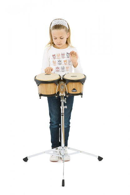 NINO Percussion Wood Bongo - 6 1/2" & 7 1/2"