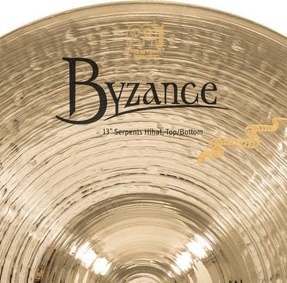 MEINL Cymbals Byzance Brilliant Serpents Hihat - 13"