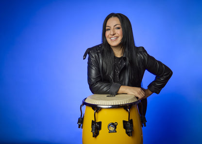 MEINL Percussion Artist Series Alexandra Alban Signature 11 3/4" Conga - Sunrise Yellow