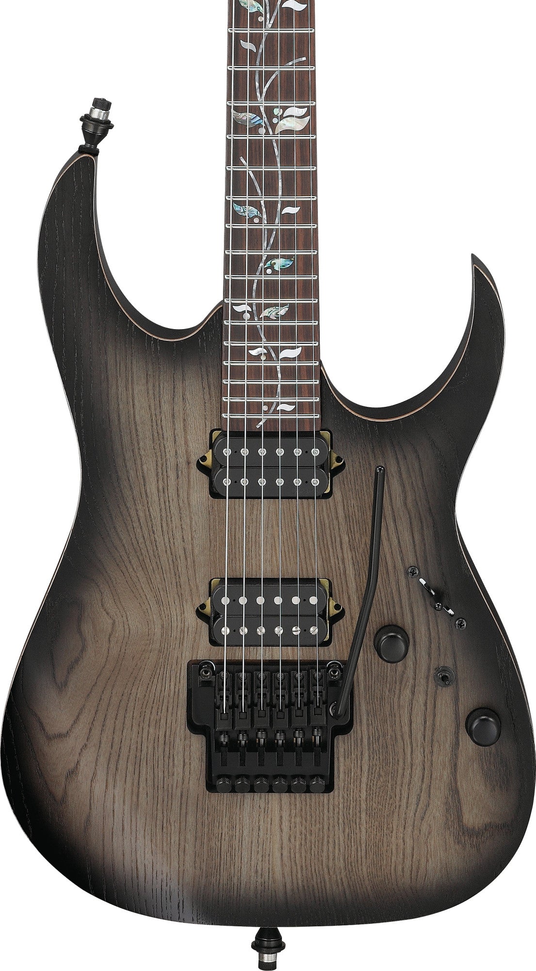 IBANEZ j.custom RG E-Gitarre 6-String - Anvil Gray Burst Flat + Koffer