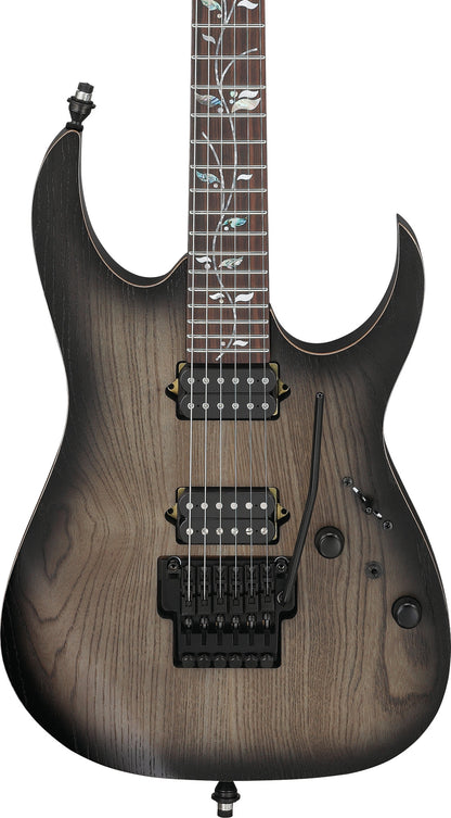 IBANEZ j.custom RG E-Gitarre 6-String - Anvil Gray Burst Flat + Koffer