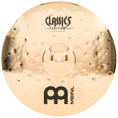 MEINL Cymbals Classics Custom Extreme Metal Cymbal Set - 14" Hihat, 18" Crash, 20" Ride