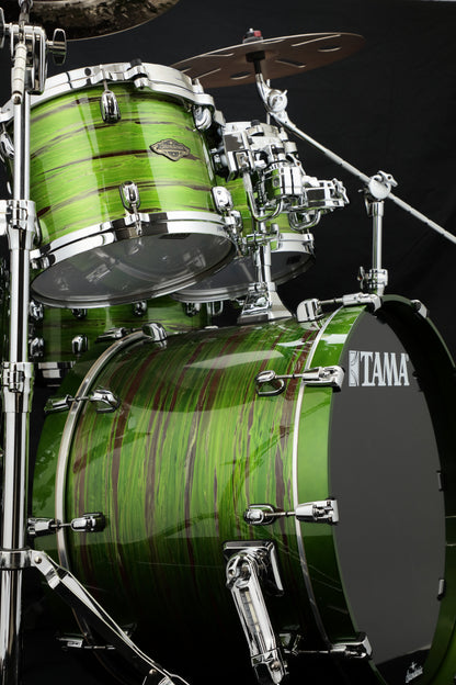 TAMA Starclassic Walnut/Birch Lacquer Rack Tom 8" x 6" - Lacquer Shamrock Oyster/Chrom HW