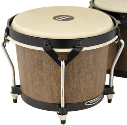 MEINL Percussion Headliner® Series Wood Bongo 6 3/4" Macho & 8" Hembra - Walnut Brown