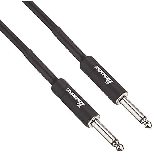 IBANEZ SI Serie (Standard) Instrumentenkabel -  - 2 gerade Stecker - Klinke - Klinke, Schwarz - 3,05 m / 10 ft