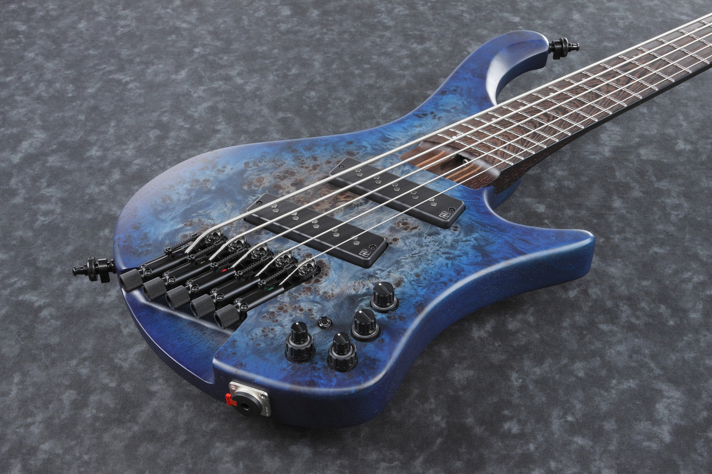 IBANEZ Bass Workshop EHB Electric Bass 5-String Multiscale - Pacific Blue Burst + Gig Bag PGPGB