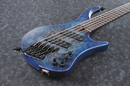 IBANEZ Bass Workshop EHB Electric Bass 5-String Multiscale - Pacific Blue Burst + Gig Bag PGPGB