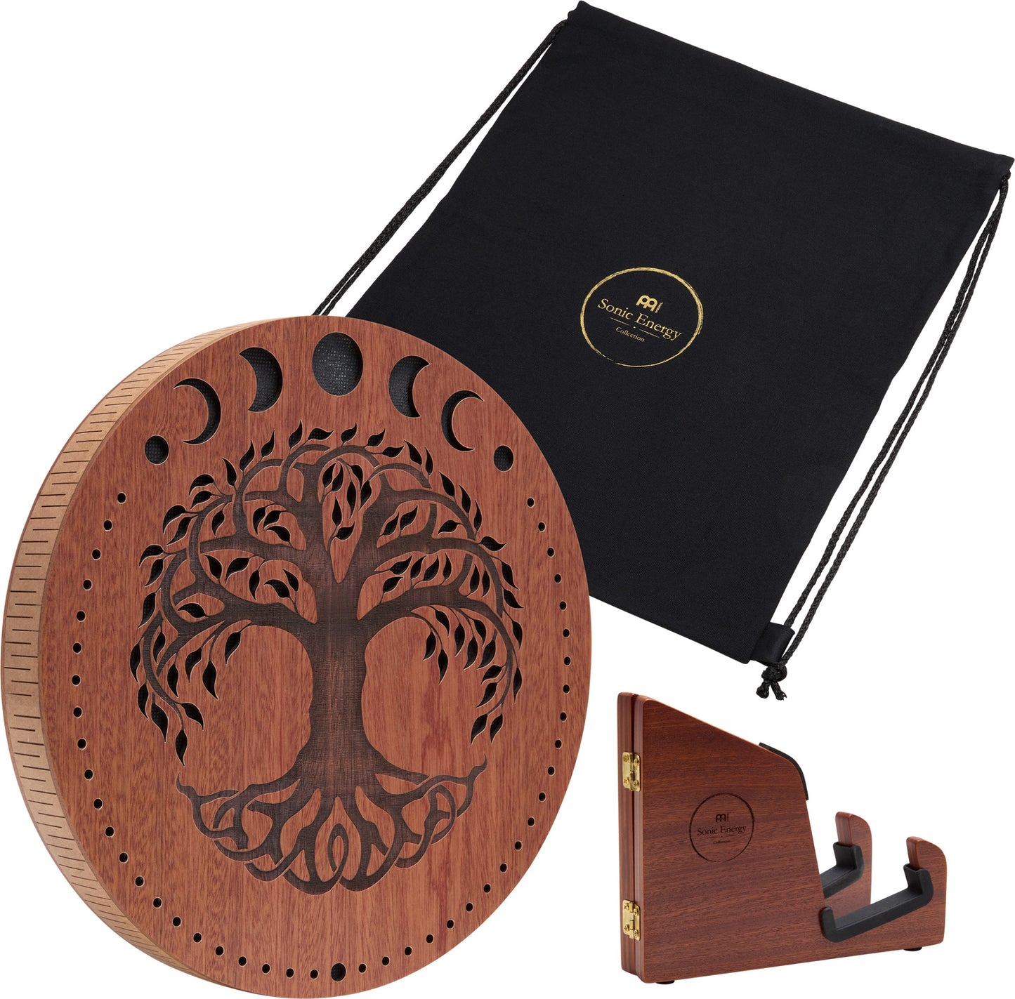 MEINL Sonic Energy 12" Rain Disk, Bachklang, Mondphasen und Lebensbaum Gravur