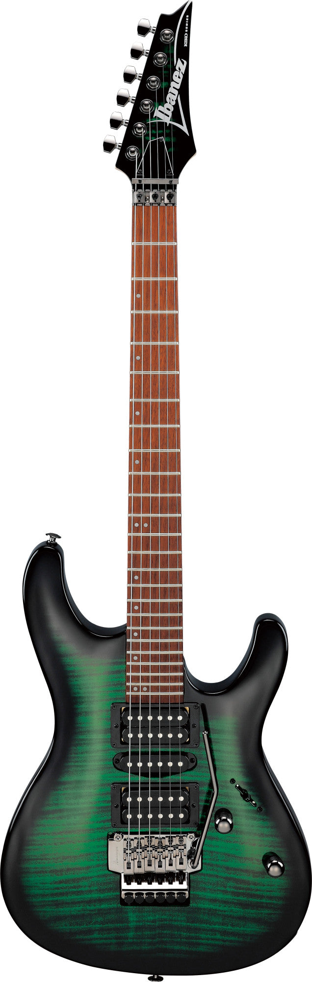 IBANEZ Kiko Loureiro Signature Electric Guitar 6-String - Transparent Emerald Burst