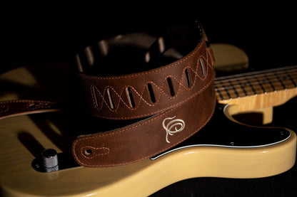 ORTEGA Wildledergitarrengurt - Vintage Malt