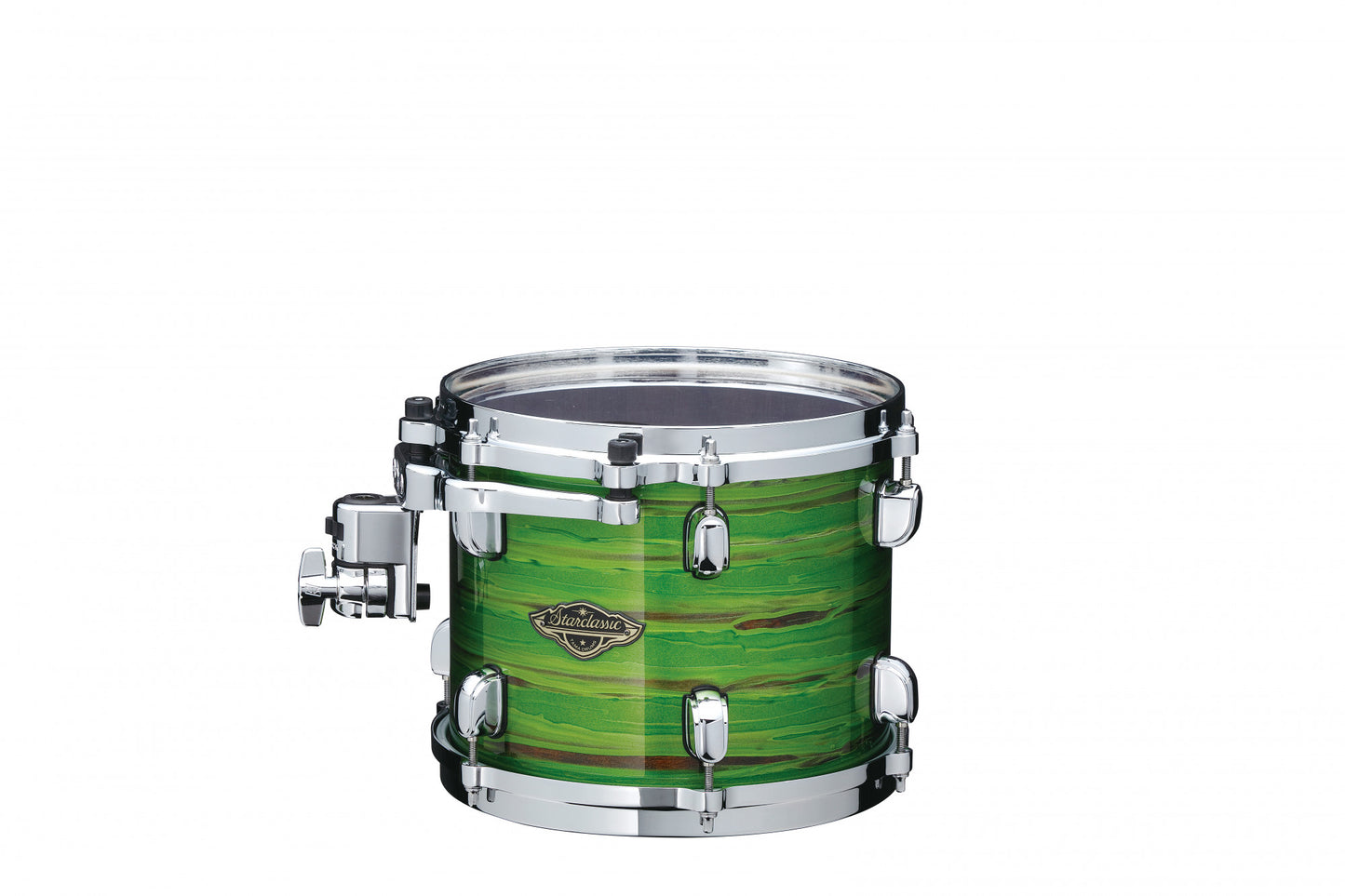 TAMA Starclassic Walnut/Birch Lacquer Rack Tom 8" x 7" - Lacquer Shamrock Oyster/Chrom HW