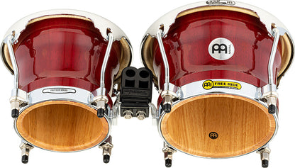 MEINL Percussion Professional Series Wood Bongo 7" Macho & 8 1/2" Hembra - Cherry Red