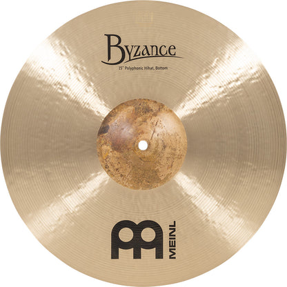 MEINL Cymbals Byzance Traditional Polyphonic HiHat - 15"