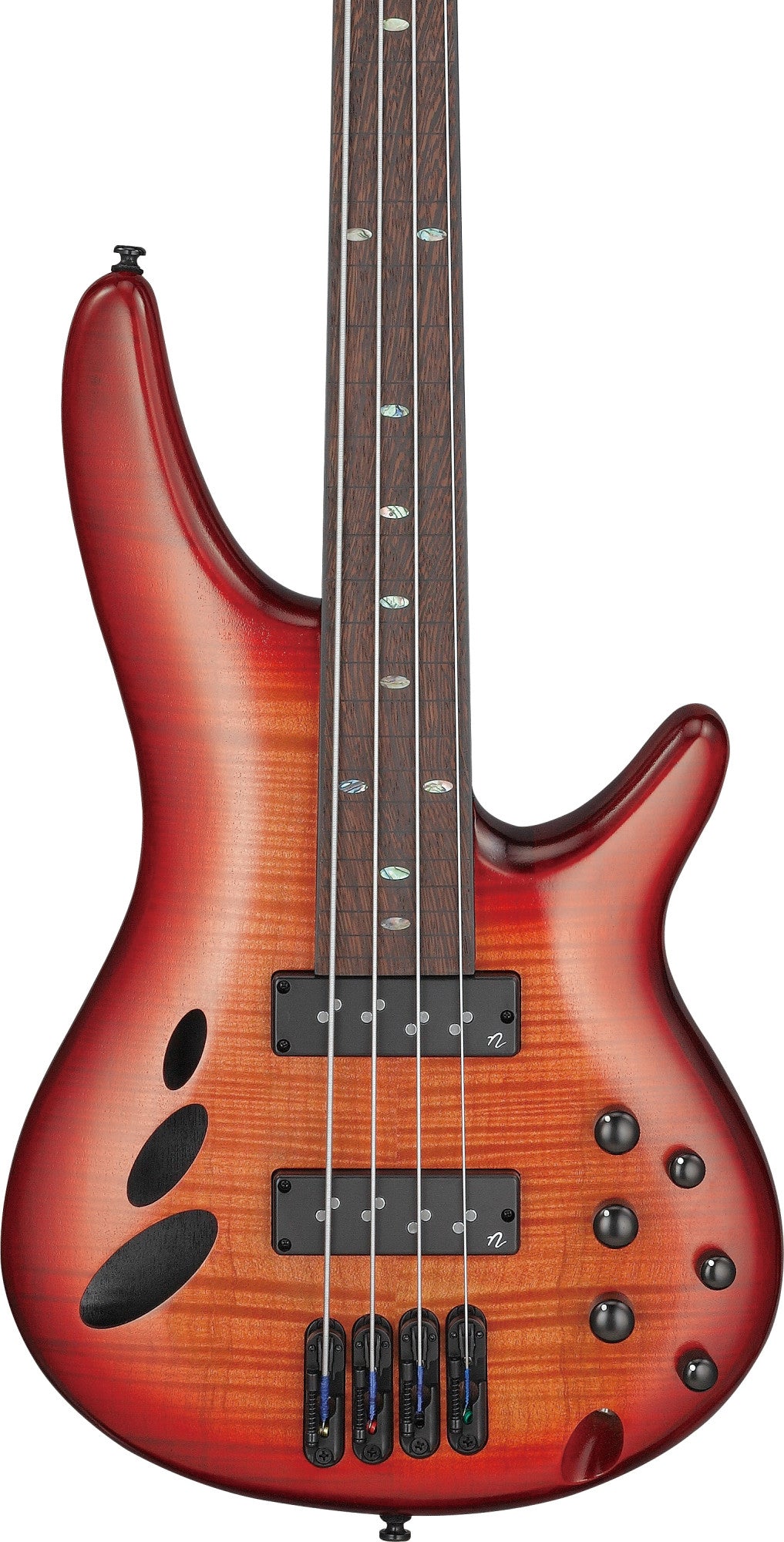 IBANEZ Bass Workshop SR Electric Bass 4-String Fretless - Brown Topaz Burst Low Gloss