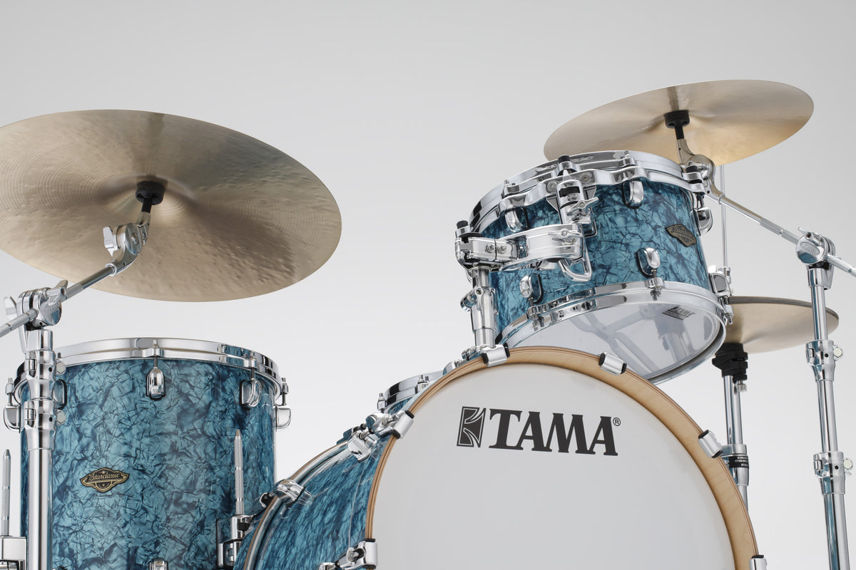 TAMA Starclassic Walnut/Birch Duracover Wrap Shell Kit 3 teilig - Turquoise Pearl/Chrom HW