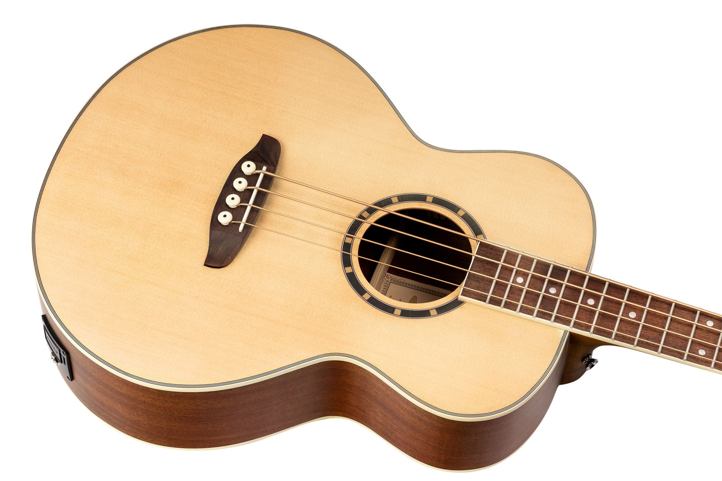 ORTEGA Deep Series 7 Medium Scale Acoustic Bass 4 String - Spruce / Mahogany Natural