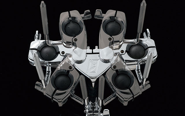 TAMA Double Tom Holder - Smoked Black Nickel