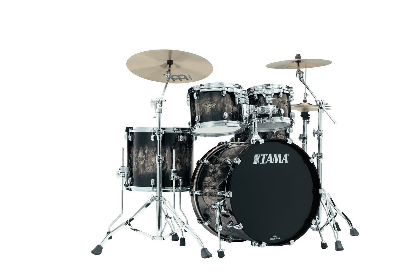 TAMA Starclassic Walnut/Birch Lacquer Shell Kit 4 pcs - Molten Platinum Burst/Chrome HW