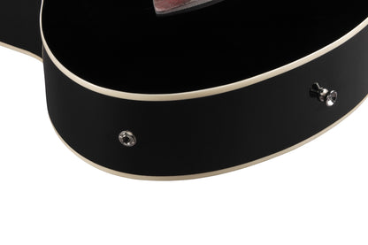 IBANEZ Talman Akustikgitarre Doppel Cutaway Preamp 6 String Lefty - black