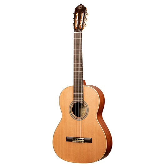 ORTEGA Traditional Series 4/4 Konzertgitarre 6-String, linkshänder + Pro Gigbag