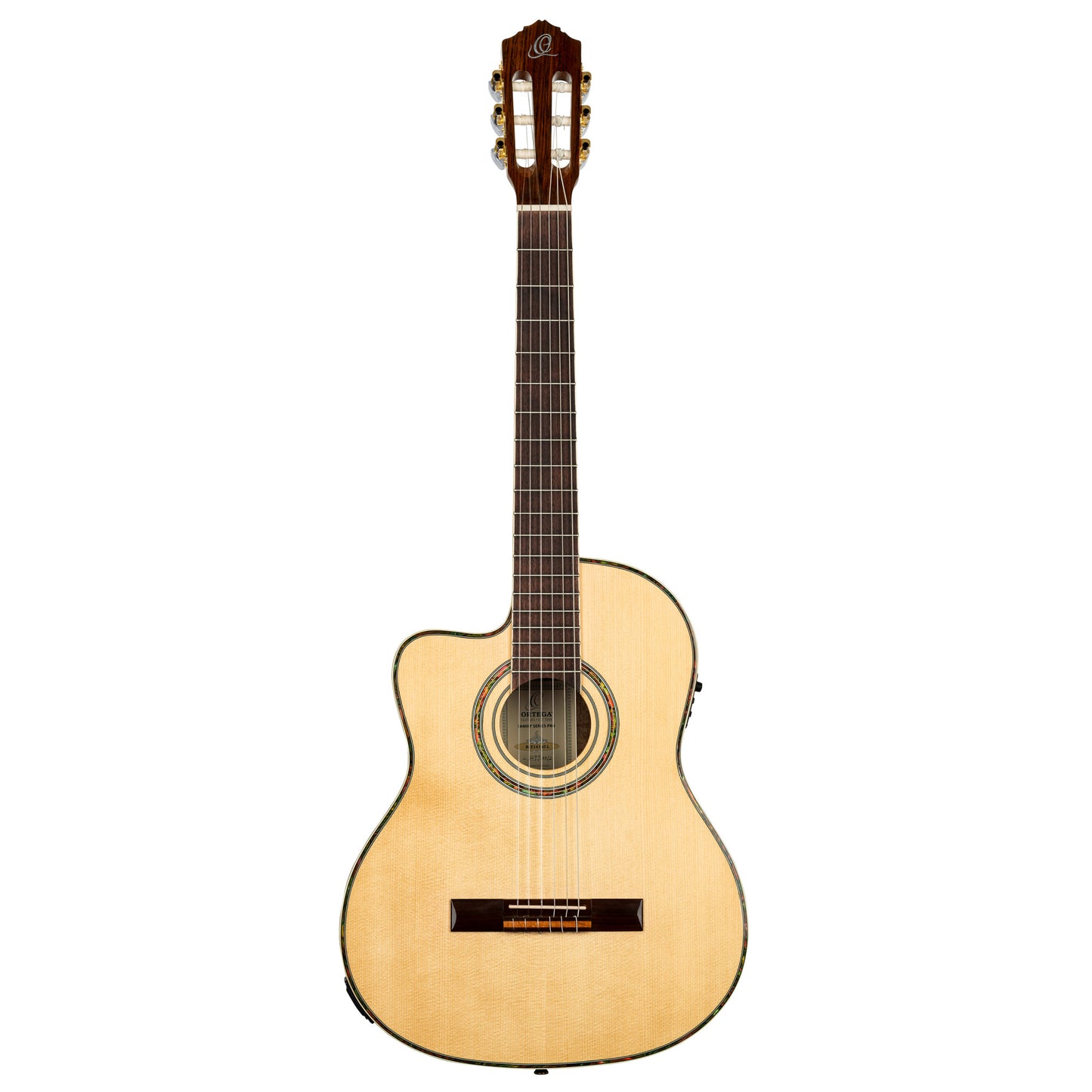 ORTEGA Family Series Pro 4/4 Konzertgitarre 6 String Lefty - Massive Fichte / Mahagoni Natur + Bag
