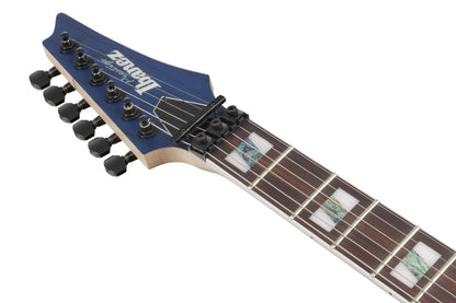 IBANEZ Prestige RG E-Gitarre 6-String - Transparent Deep Blue Flat + Koffer
